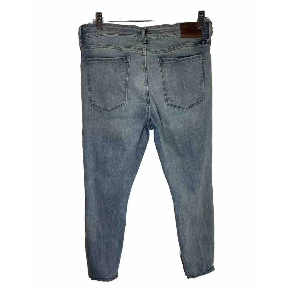 Lucky Brand Women’s Ava Crop Size 12(31) Distressed/Raw Hem